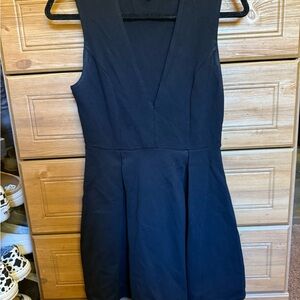 Charlotte Russe Black V-Neck Mini Dress
